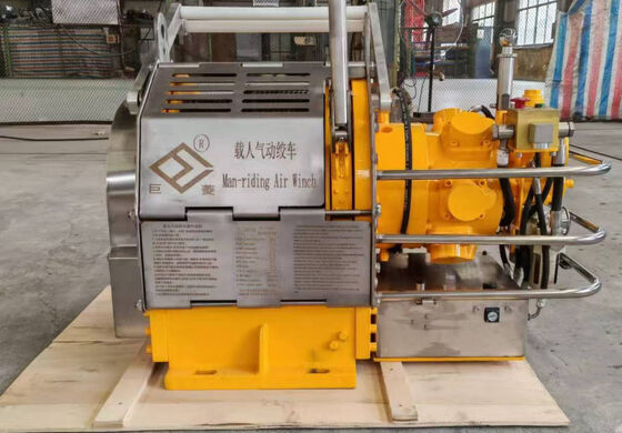 Max 100m Rope Length Electric Man Riding Winch With Overload Protection